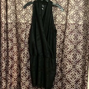 Plunge fitted mini dress